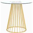 Meridian Furniture Gio Counter Height Table in Gold