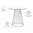 Meridian Furniture Gio Counter Height Table in Chrome