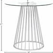 Meridian Furniture Gio Counter Height Table in Chrome