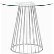 Meridian Furniture Gio Counter Height Table in Chrome