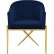 Meridian Furniture Xavier Navy Velvet Dining Chair