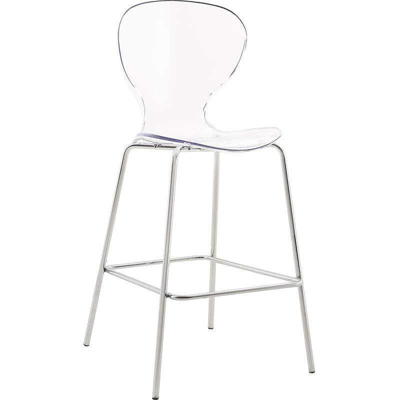 Meridian Furniture Clarion Counter Stool - Chrome