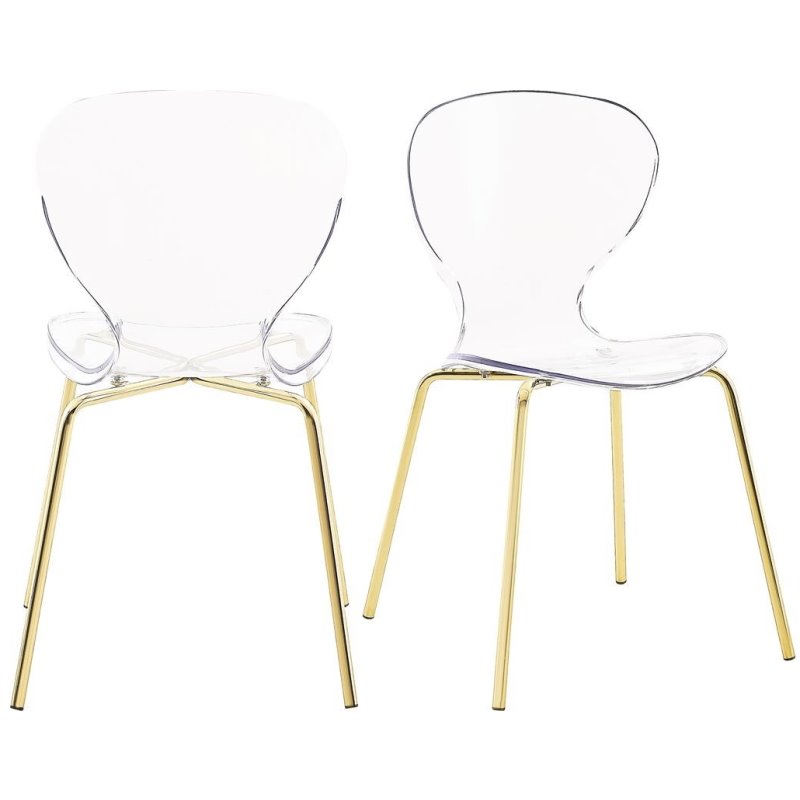 Meridian Furniture Clarion Dining Chair - Gold Meridian Furniture Clarion Dining Chair - Gold