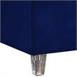 Meridian Furniture Candace Solid Wood Tufted Velvet Full Bed in Navy