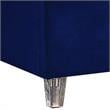 Meridian Furniture Candace Solid Wood Tufted Velvet Queen Bed in Navy