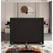 Meridian Furniture Aiden Solid Wood Tufted Velvet Wing Back Full Bed in Green