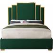 Meridian Furniture Hugos Green Velvet King Bed