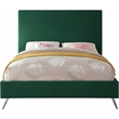 Meridian Furniture Jasmine Contemporary Velvet Full Bed in Green