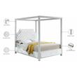 Meridian Furniture Rowan Tufted Velvet King Bed in White