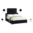 Meridian Furniture Sedona Rich Velvet King Bed in Black