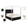 Meridian Furniture Porter Tufted Velvet King Bed in Black