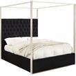 Meridian Furniture Porter Tufted Velvet King Bed in Black