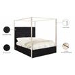 Meridian Furniture Porter Tufted Velvet Queen Bed in Black