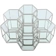 Meridian Furniture Sei Modular Stainless Steel and Glass 7 Piece Coffee Table