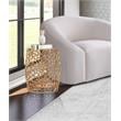 Meridian Furniture Priya Solid Gold Aluminum End Table