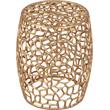 Meridian Furniture Priya Solid Gold Aluminum End Table