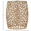 Meridian Furniture Priya Solid Gold Aluminum End Table