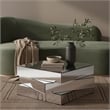 Meridian Furniture Haven Stacked Design Mirrored Coffee Table