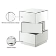Meridian Furniture Haven Stacked Design Mirrored End Table