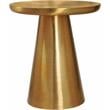 Meridian Furniture Martini Brushed Gold Metal End Table
