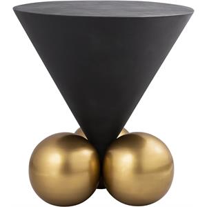 Meridian Furniture Naples Cement Textured Top End Table