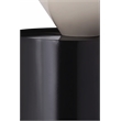 Meridian Furniture Damon White Metal Top End Table with Matte Black Metal Base