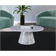 Meridian Furniture Omni White Faux Marble 36