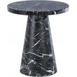 Meridian Furniture Omni Black Faux Marble 20&quot Round End Table