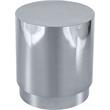 Meridian Furniture Jazzy Silver Chrome Stainless Steel Drum End Table