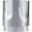 Meridian Furniture Jazzy Silver Chrome Stainless Steel Drum End Table
