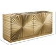 Meridian Furniture Golda Gold Leaf Sideboard and Buffet