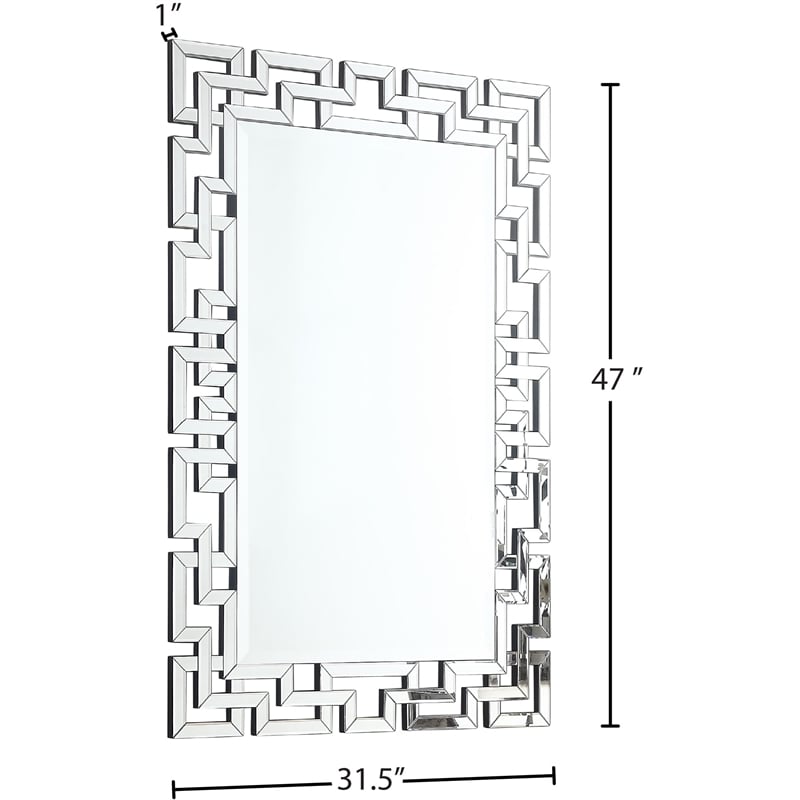 Meridian Furniture Aria Geometric Designed Mirror