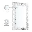 Meridian Furniture Aria Geometric Designed Mirror