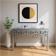 Meridian Furniture Aria Mirrored Geometric Designed Console Table