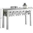 Meridian Furniture Aria Mirrored Geometric Designed Console Table