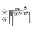 Meridian Furniture Aria Mirrored Geometric Designed Console Table