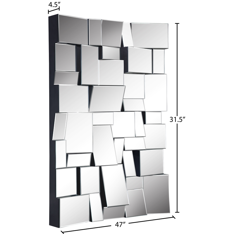 Meridian Furniture Action Geometric Designed Mirror