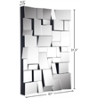 Meridian Furniture Action Geometric Designed Mirror