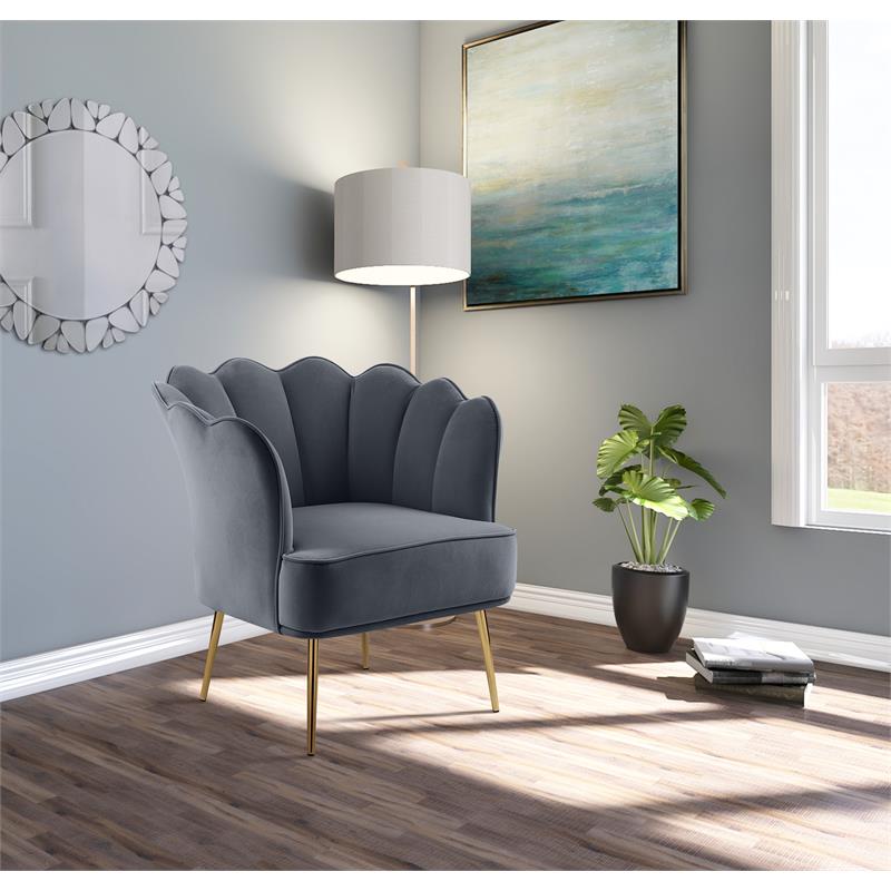 Scallop chair grey hot sale