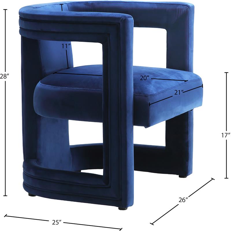 Meridian Furniture Blair Velvet Accent Chair