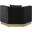 Meridian Furniture Marquis Black Velvet Chair