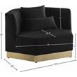 Meridian Furniture Marquis Black Velvet Chair