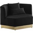 Meridian Furniture Marquis Black Velvet Chair