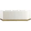 Meridian Furniture Marquis Cream Velvet Sofa