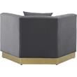 Meridian Furniture Marquis Gray Velvet Chair