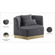 Meridian Furniture Marquis Gray Velvet Chair