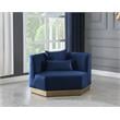 Meridian Furniture Marquis Navy Velvet Chair