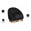Meridian Furniture Shelly Black Velvet Chair