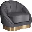 Meridian Furniture Shelly Gray Velvet Chair