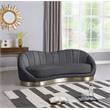 Meridian Furniture Shelly Gray Velvet Sofa